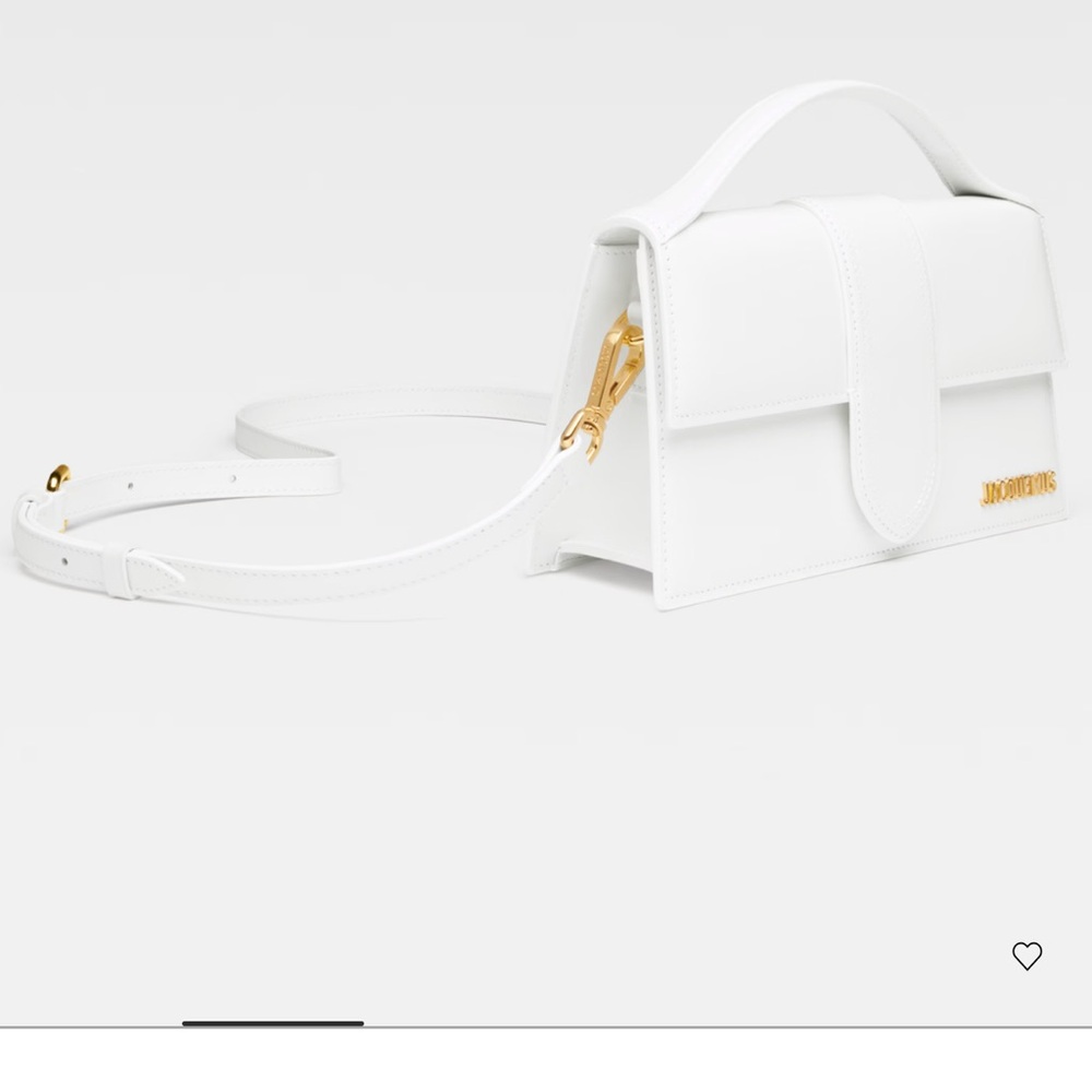 Jacquemus Chic White Bag with Gold Detail - Picture 2 of 16